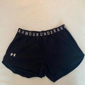 Under Armour Black Athletic Shorts Lightweight Performance